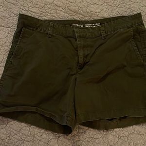 Gap Khaki shorts size 10 Olive